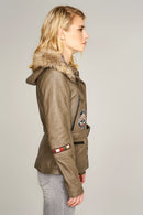 Layla Women's Leather Jacket | Derimod Layla Women's Leather Jacket | Derimod