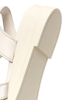 Woman Cream Ankle-Strap Leather Sandals | Derimod Woman Cream Ankle-Strap Leather Sandals | Derimod