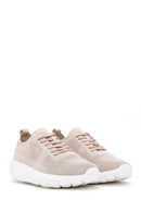 Derimod Zero Women's Beige Lace-Up Thick-Sole Sneakers | Derimod Derimod Zero Women's Beige Lace-Up Thick-Sole Sneakers | Derimod