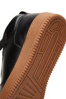Men's Black Leather High Top Sneaker | Derimod Men's Black Leather High Top Sneaker | Derimod