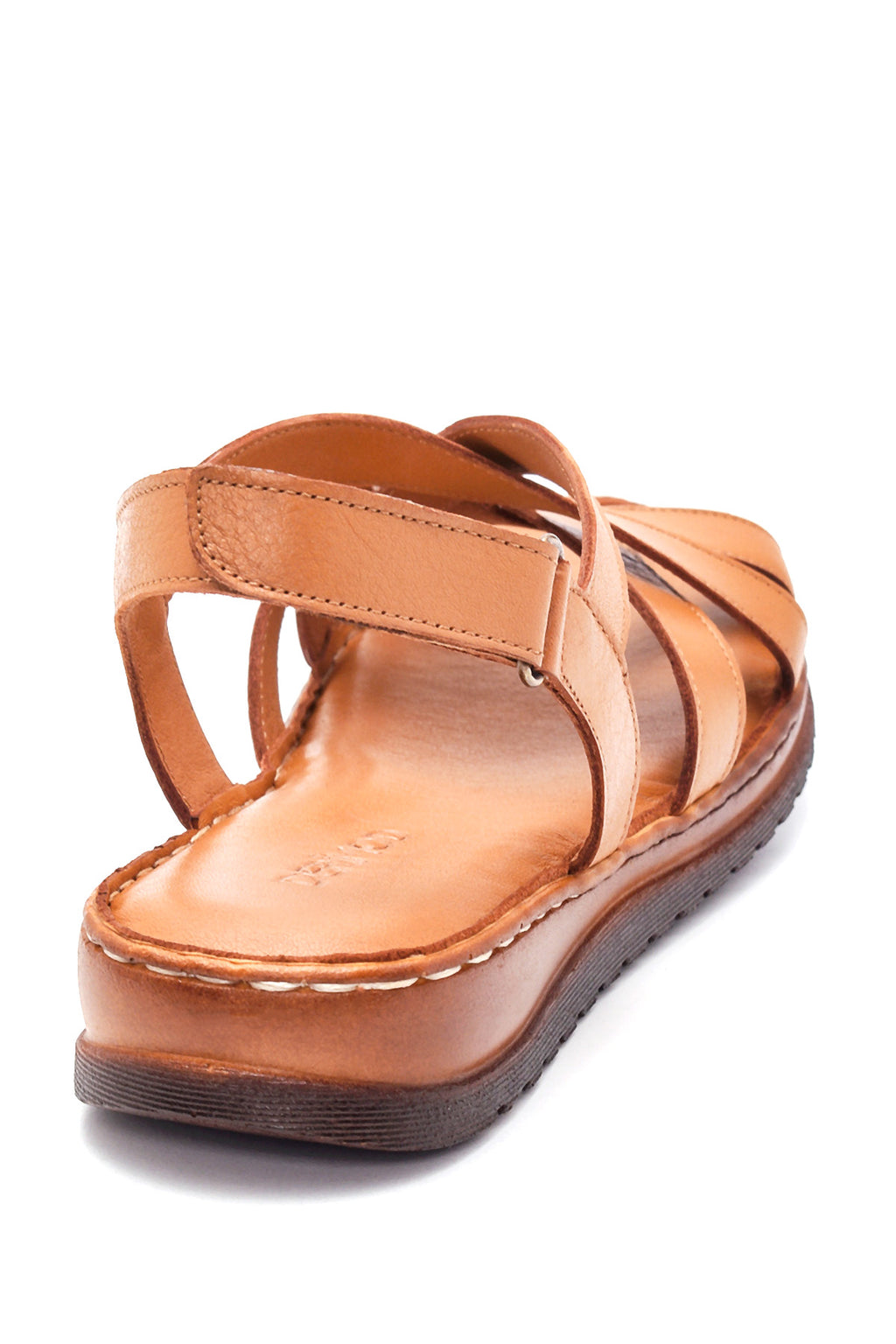 Kadın Taba Deri Comfort Sandalet