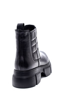 Women's Black Leather Thick Soled Boots | Derimod Women's Black Leather Thick Soled Boots | Derimod