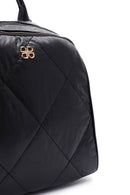 Women's Black Quilted Backpack | Derimod Women's Black Quilted Backpack | Derimod