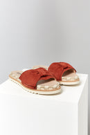 Orange Women's Suede Slippers | Derimod Orange Women's Suede Slippers | Derimod