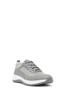 Erkek Gri Bağcıklı Kalın Tabanlı Sneaker | Derimod Erkek Gri Bağcıklı Kalın Tabanlı Sneaker | Derimod