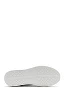 Men's White Lace-up Leather Sneaker | Derimod Men's White Lace-up Leather Sneaker | Derimod