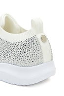 Kadın Beyaz Taşlı Sneaker | Derimod Kadın Beyaz Taşlı Sneaker | Derimod