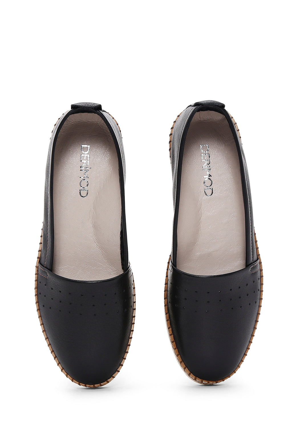 Kadın Siyah Deri Konfor Loafer