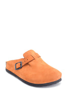 Women's Casual Nubuck Leather Slippers | Derimod Women's Casual Nubuck Leather Slippers | Derimod