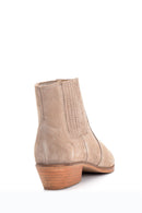 Women's Suede Leather Heeled Boots | Derimod Women's Suede Leather Heeled Boots | Derimod