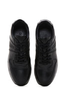 Erkek Siyah Deri Casual Casual Sneaker | Derimod Erkek Siyah Deri Casual Casual Sneaker | Derimod