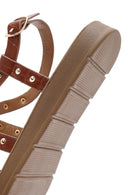 Women's Tan Crocodile Sandals | Derimod Women's Tan Crocodile Sandals | Derimod