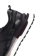 Erkek Siyah Bağcıklı Kalın Tabanlı Deri Casual Sneaker | Derimod Erkek Siyah Bağcıklı Kalın Tabanlı Deri Casual Sneaker | Derimod