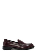 Kadın Bordo Deri Maskülen Loafer | Derimod Kadın Bordo Deri Maskülen Loafer | Derimod