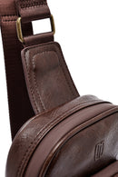 Men's Brown Mini Crossbody Bag | Derimod Men's Brown Mini Crossbody Bag | Derimod