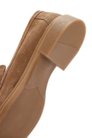 Kadın Taba Taşlı Süet Deri Maskülen Loafer | Derimod Kadın Taba Taşlı Süet Deri Maskülen Loafer | Derimod