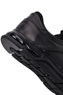 Male Black Lace-up Leather Casual Sneaker | Derimod Male Black Lace-up Leather Casual Sneaker | Derimod