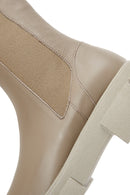 Women's Mink Leather Chelsea Boots | Derimod Women's Mink Leather Chelsea Boots | Derimod