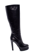 Women's Leather Platform Heeled Boots | Derimod Women's Leather Platform Heeled Boots | Derimod