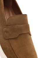 Men's Tan Suede Leather Casual Loafer | Derimod Men's Tan Suede Leather Casual Loafer | Derimod