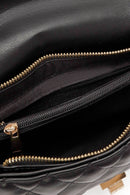 Women's Black Long Strap Quilted Patterned Shoulder Bag | Derimod Women's Black Long Strap Quilted Patterned Shoulder Bag | Derimod