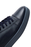 Erkek Lacivert Deri Sneaker | Derimod Erkek Lacivert Deri Sneaker | Derimod
