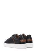 Men's Black Lace-up Leather Sneaker | Derimod Men's Black Lace-up Leather Sneaker | Derimod