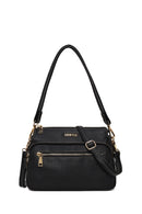 Woman Black Long Strap Shoulder Bag | Derimod Woman Black Long Strap Shoulder Bag | Derimod