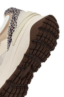 Woman Beige Lace-up Chunky Sneaker | Derimod Woman Beige Lace-up Chunky Sneaker | Derimod