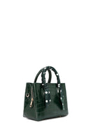 Women's Green Accessory Detailed Long Strap Crocodile Patterned Handbag | Derimod Women's Green Accessory Detailed Long Strap Crocodile Patterned Handbag | Derimod