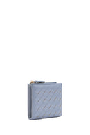 Women's Light Blue Knitted Wallet | Derimod Women's Light Blue Knitted Wallet | Derimod