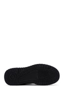 Erkek Siyah Deri Kalın Tabanlı Sneaker | Derimod Erkek Siyah Deri Kalın Tabanlı Sneaker | Derimod