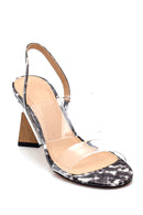 Women's Transparent Strappy Heeled Sandals | Derimod Women's Transparent Strappy Heeled Sandals | Derimod