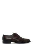 Men's Brown Laced Leather Classic Shoes | Derimod Men's Brown Laced Leather Classic Shoes | Derimod