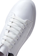 Erkek Beyaz Kalın Tabanlı Sneaker | Derimod Erkek Beyaz Kalın Tabanlı Sneaker | Derimod