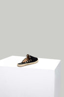 Black Women's Espadrille Slippers | Derimod Black Women's Espadrille Slippers | Derimod