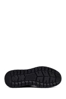 Men's Black Lace-Up Leather Casual Sneakers | Derimod Men's Black Lace-Up Leather Casual Sneakers | Derimod