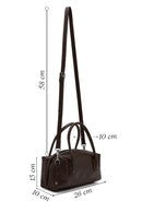 Woman Brown Long Strap Snake Print Shoulder Bag | Derimod Woman Brown Long Strap Snake Print Shoulder Bag | Derimod
