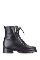 Zippered Women's Leather Boots | Derimod Zippered Women's Leather Boots | Derimod