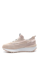 Women's Leather Suede High Sole Sneaker | Derimod Women's Leather Suede High Sole Sneaker | Derimod