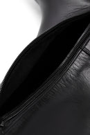 Women's Black Zippered Leather Boots | Derimod Women's Black Zippered Leather Boots | Derimod