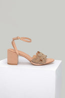 Women's Beige Faux Leather Sandals | Derimod Women's Beige Faux Leather Sandals | Derimod