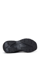 Women's Black Thick Sole High Top Sneaker | Derimod Women's Black Thick Sole High Top Sneaker | Derimod