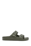 Birkenstock Men's Green Arizona Eva Double Buckle Slippers | Derimod Birkenstock Men's Green Arizona Eva Double Buckle Slippers | Derimod