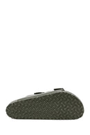 Birkenstock Men's Green Arizona Eva Double Buckle Slippers | Derimod Birkenstock Men's Green Arizona Eva Double Buckle Slippers | Derimod