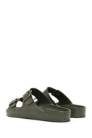 Birkenstock Men's Green Arizona Eva Double Buckle Slippers | Derimod Birkenstock Men's Green Arizona Eva Double Buckle Slippers | Derimod