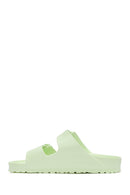 Birkenstock Women's Green Arizona Eva Double Buckle Slippers | Derimod Birkenstock Women's Green Arizona Eva Double Buckle Slippers | Derimod