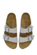 Birkenstock Erkek Bej Arizona Bf Çift Tokalı Terlik | Derimod Birkenstock Erkek Bej Arizona Bf Çift Tokalı Terlik | Derimod