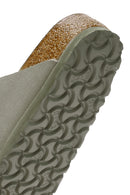 Birkenstock Men's Green Arizona Bf Double Buckle Slippers | Derimod Birkenstock Men's Green Arizona Bf Double Buckle Slippers | Derimod