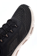 Skechers Women Black Glide Lace-Up Thick Sole Fabric Sneaker | Derimod Skechers Women Black Glide Lace-Up Thick Sole Fabric Sneaker | Derimod